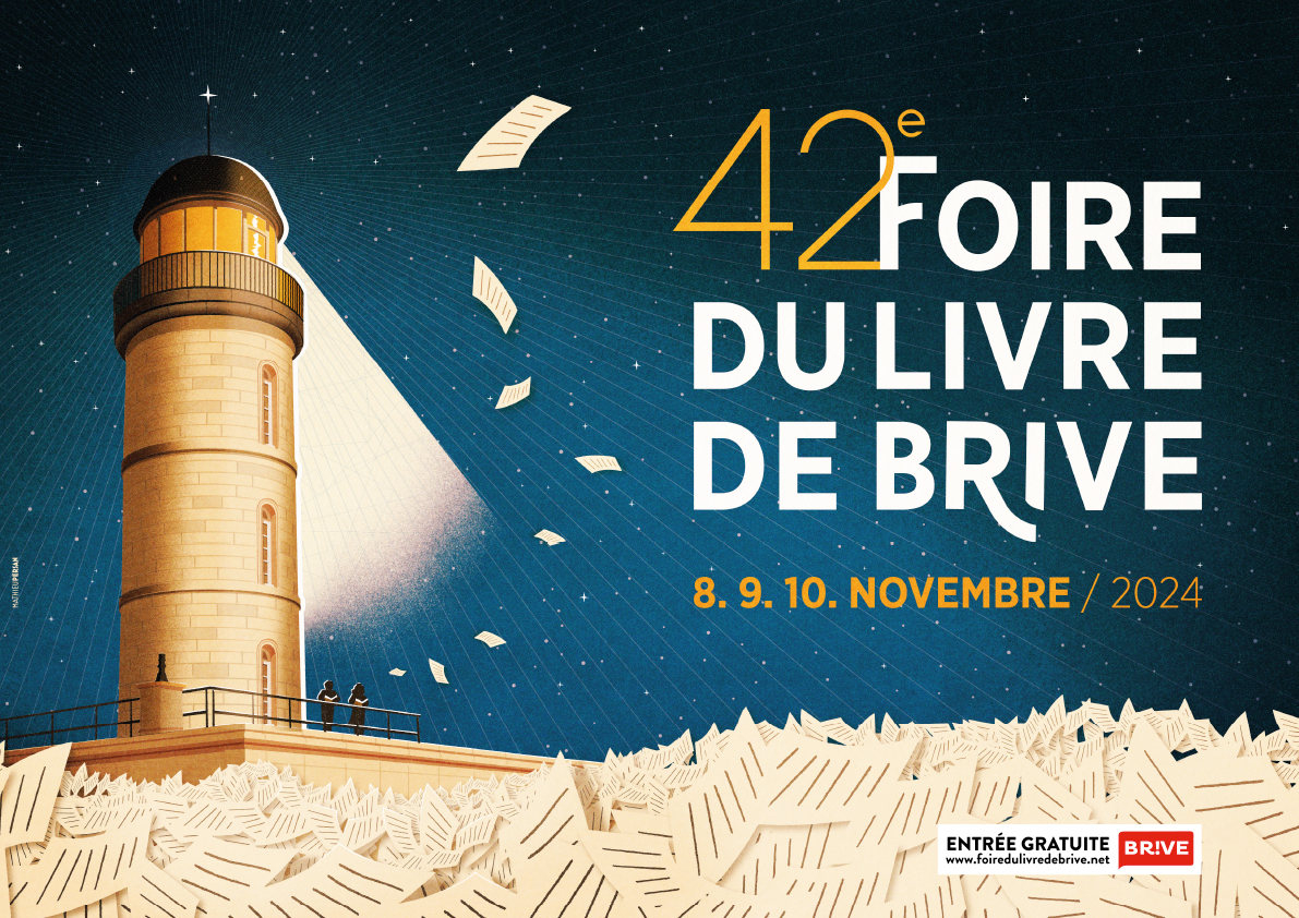 Affiche de la la 42e Foire du livre de Brive, 2024