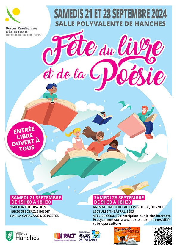 Affiche de la Fête du Livre et de la poésie, 14ème édition 2024