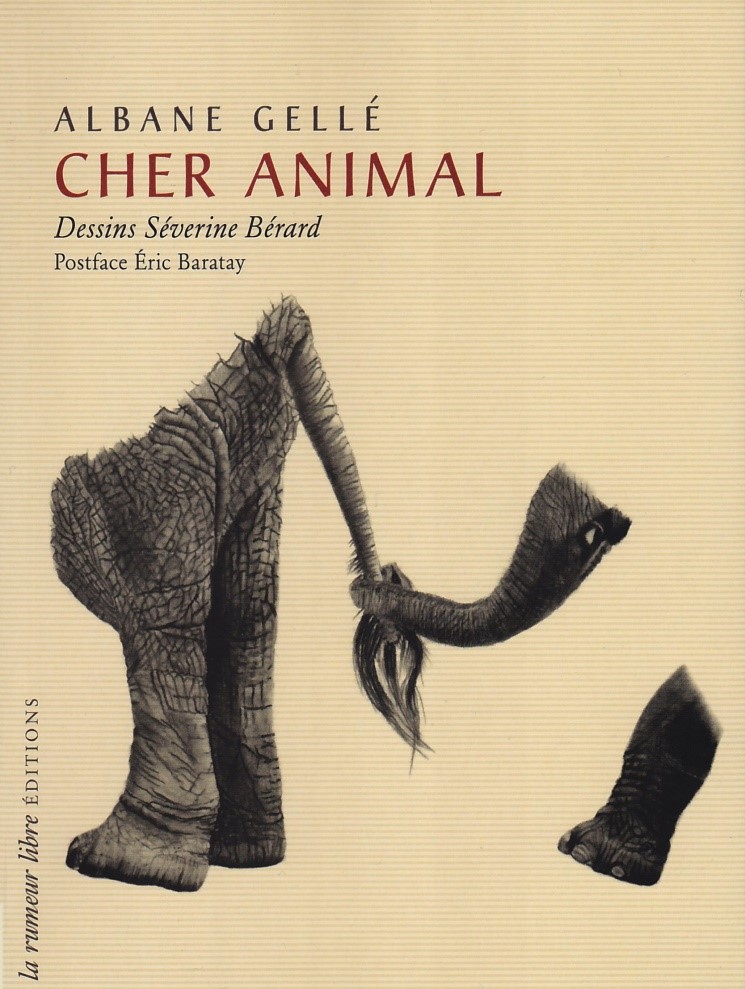 Page de couverture du livre Cher animal de Albane Gellé